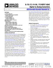 AD9707 datasheet pdf Analog Devices