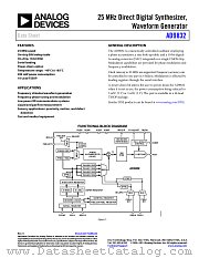 AD9832 datasheet pdf Analog Devices
