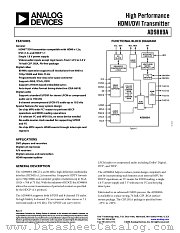 AD9889A datasheet pdf Analog Devices
