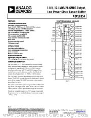 ADCLK854 datasheet pdf Analog Devices