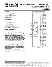 ADCLK954 datasheet pdf Analog Devices