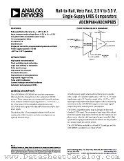 ADCMP605 datasheet pdf Analog Devices