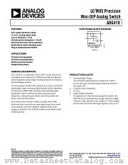 ADG419 datasheet pdf Analog Devices