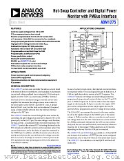 ADM1275 datasheet pdf Analog Devices