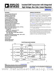 ADM3052 datasheet pdf Analog Devices