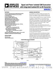 ADM3053 datasheet pdf Analog Devices