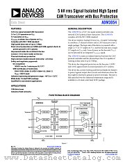 ADM3054 datasheet pdf Analog Devices