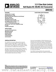 ADM3493 datasheet pdf Analog Devices
