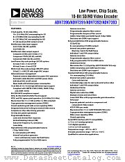 ADV7390 datasheet pdf Analog Devices