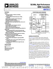 ADV7513 datasheet pdf Analog Devices