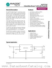 AAT3216 datasheet pdf ANALOGIC TECH