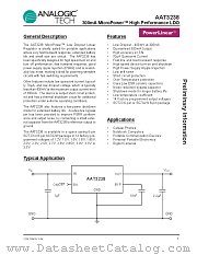 AAT3238 datasheet pdf ANALOGIC TECH