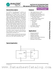 AAT3512 datasheet pdf ANALOGIC TECH