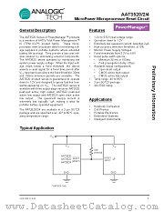 AAT3522 datasheet pdf ANALOGIC TECH