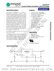 AAT4610 datasheet pdf ANALOGIC TECH