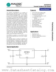 AAT4612 datasheet pdf ANALOGIC TECH