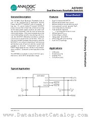 AAT4682 datasheet pdf ANALOGIC TECH