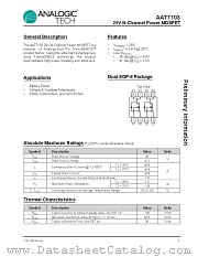 AAT7103 datasheet pdf ANALOGIC TECH