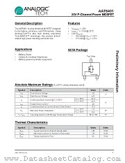 AAT8401 datasheet pdf ANALOGIC TECH