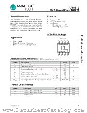 AAT8512 datasheet pdf ANALOGIC TECH