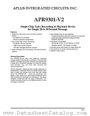 APR9301-V2-1 datasheet pdf Aplus Integrated Circuits