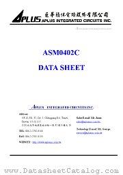 ASM0402C datasheet pdf Aplus Integrated Circuits