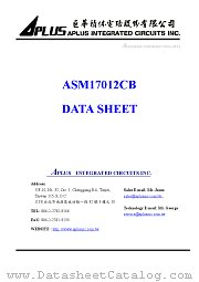 ASM17012CB datasheet pdf Aplus Integrated Circuits