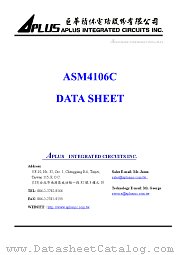 ASM4106C datasheet pdf Aplus Integrated Circuits