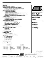 ATTINY11 datasheet pdf Atmel