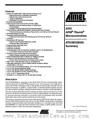 AT91M55800A datasheet pdf Atmel