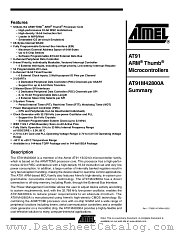 AT91M42800A datasheet pdf Atmel