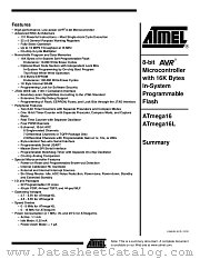 ATMEGA16L datasheet pdf Atmel