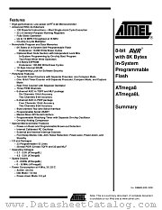 ATMEGA8L datasheet pdf Atmel