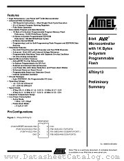 ATTINY13 datasheet pdf Atmel