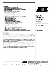 AT78C7005 datasheet pdf Atmel