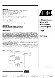 T0806 datasheet pdf Atmel
