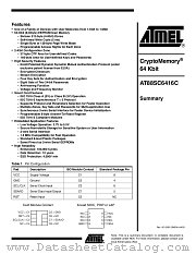 AT88SC6416C datasheet pdf Atmel