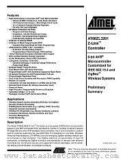 AT86ZL3201 datasheet pdf Atmel
