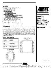 AT29BV020 datasheet pdf Atmel