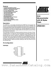 AT89C4051 datasheet pdf Atmel