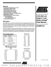 AT49BV512 datasheet pdf Atmel