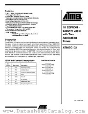 AT88SC102 datasheet pdf Atmel