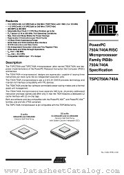 TSPC740A datasheet pdf Atmel