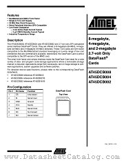 AT45DCB008 datasheet pdf Atmel