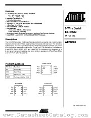 AT24C01 datasheet pdf Atmel