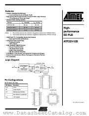 ATF22V10B datasheet pdf Atmel