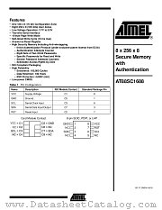 AT88SC1608 datasheet pdf Atmel