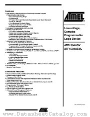 ATF1504ASVL datasheet pdf Atmel