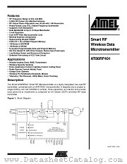 AT86RF401 datasheet pdf Atmel