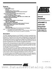 ATSAM9713 datasheet pdf Atmel